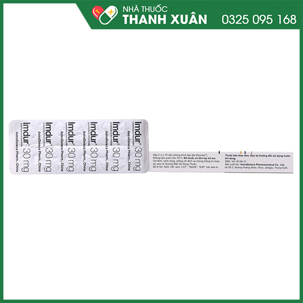 Imdur 30mg dự phòng đau thắt ngực